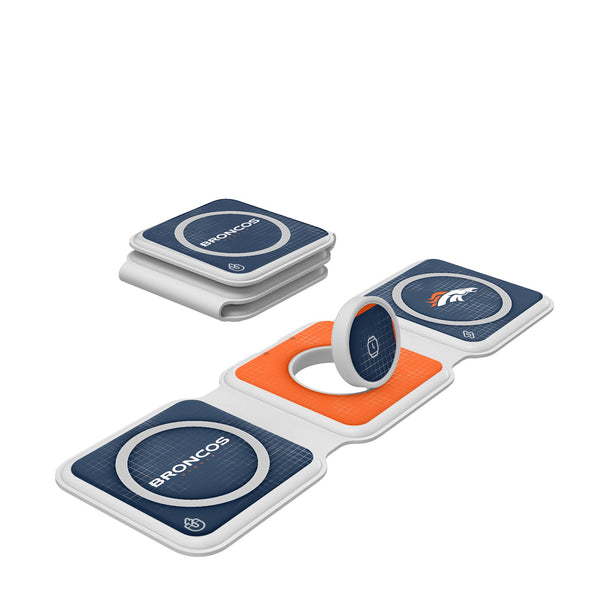 Denver Broncos Hatch Foldable 3 in 1 Charger