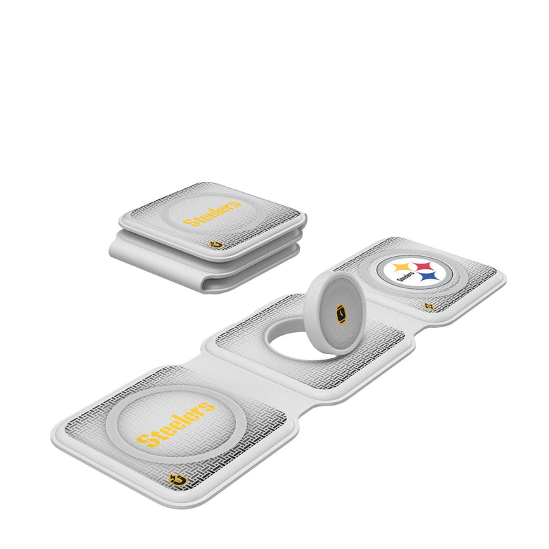 Pittsburgh Steelers Linen Foldable 3 in 1 Charger