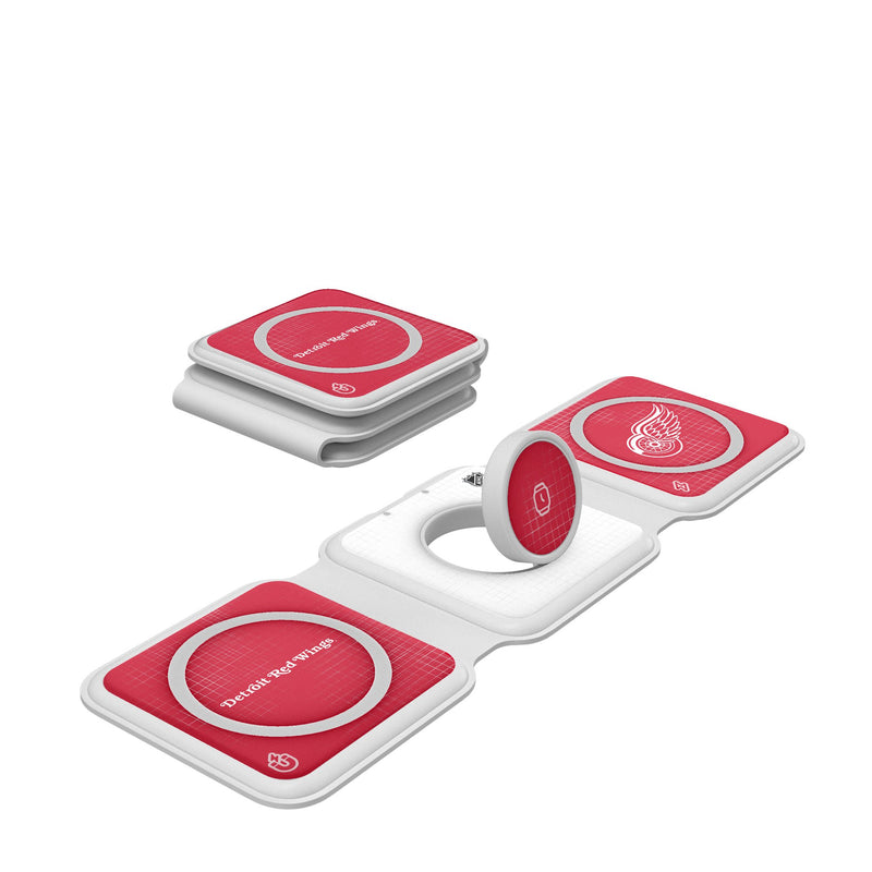 Detroit Red Wings Hatch Foldable 3 in 1 Charger