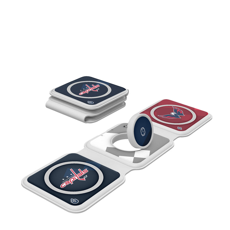 Washington Capitals Color Block Foldable 3 in 1 Charger