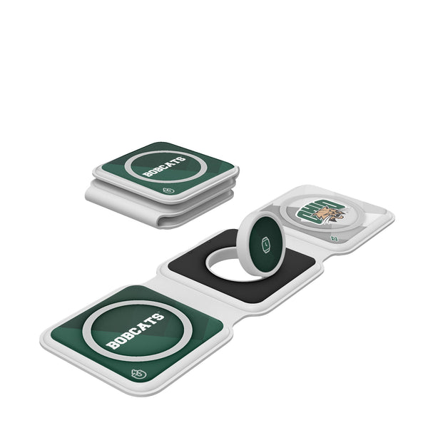 Ohio University Bobcats Color Block Foldable 3 in 1 Charger