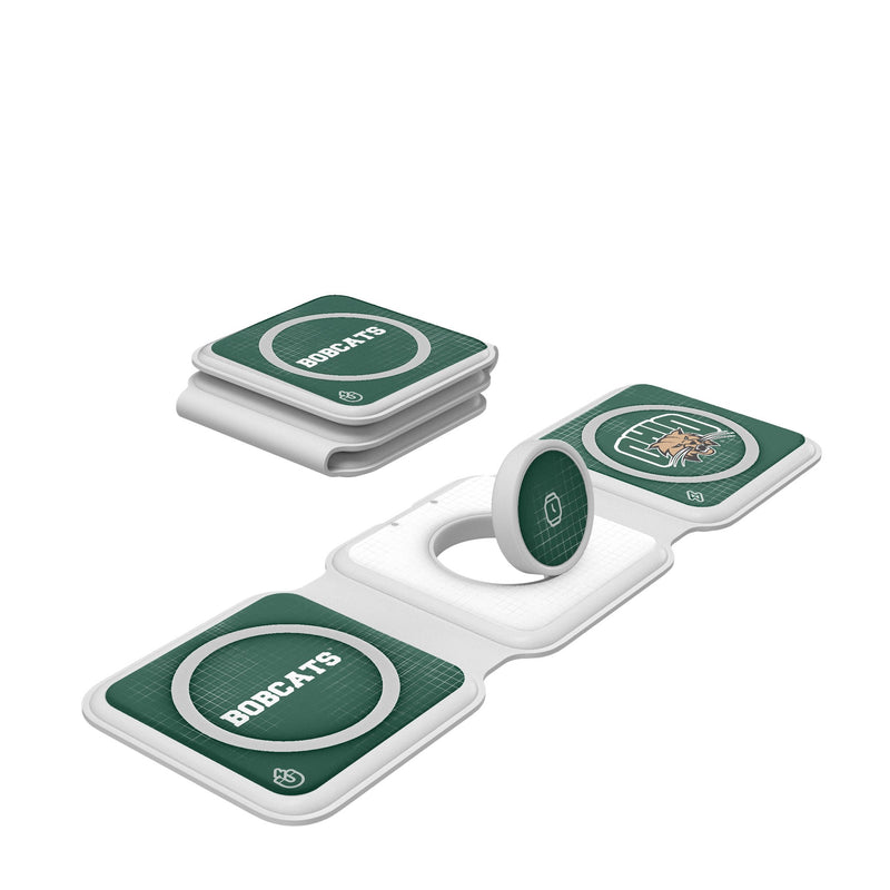 Ohio University Bobcats Hatch Foldable 3 in 1 Charger