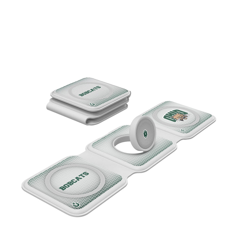 Ohio University Bobcats Linen Foldable 3 in 1 Charger