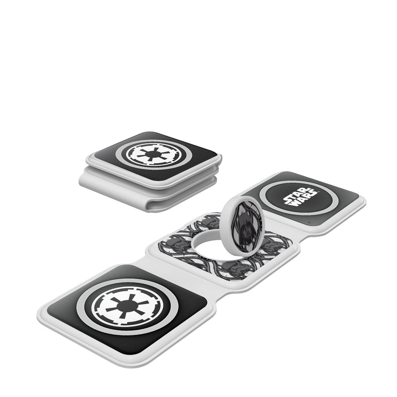 Star Wars Dark Side Pattern Foldable 3 in 1 Charger