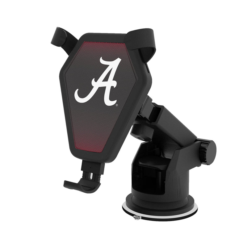 University of Alabama Crimson Tide Script A Linen Wireless Car Charger