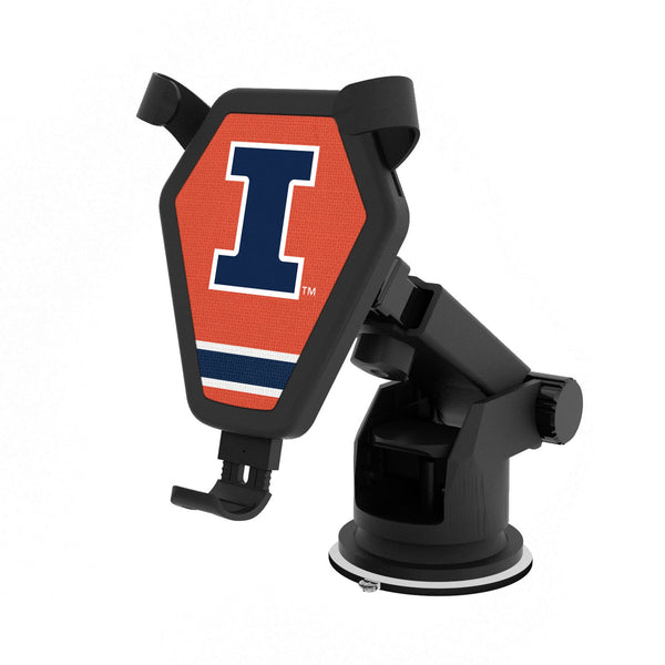 University of Illinois Fighting Illini Stripe Wireless Car Charger