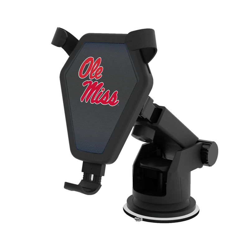 University of Mississippi Rebels Linen Wireless Car Charger