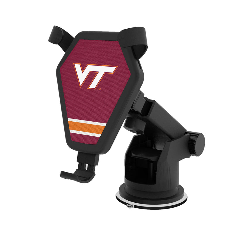 Virginia Tech Hokies Stripe Wireless Car Charger