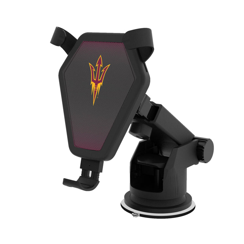 Arizona State University Sun Devils Linen Wireless Car Charger