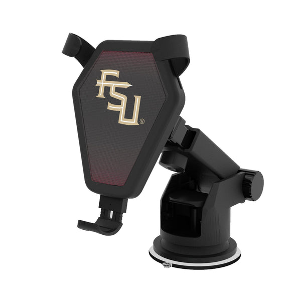 Florida State University Seminoles Athletic Wordmark Linen Wireless Car Charger