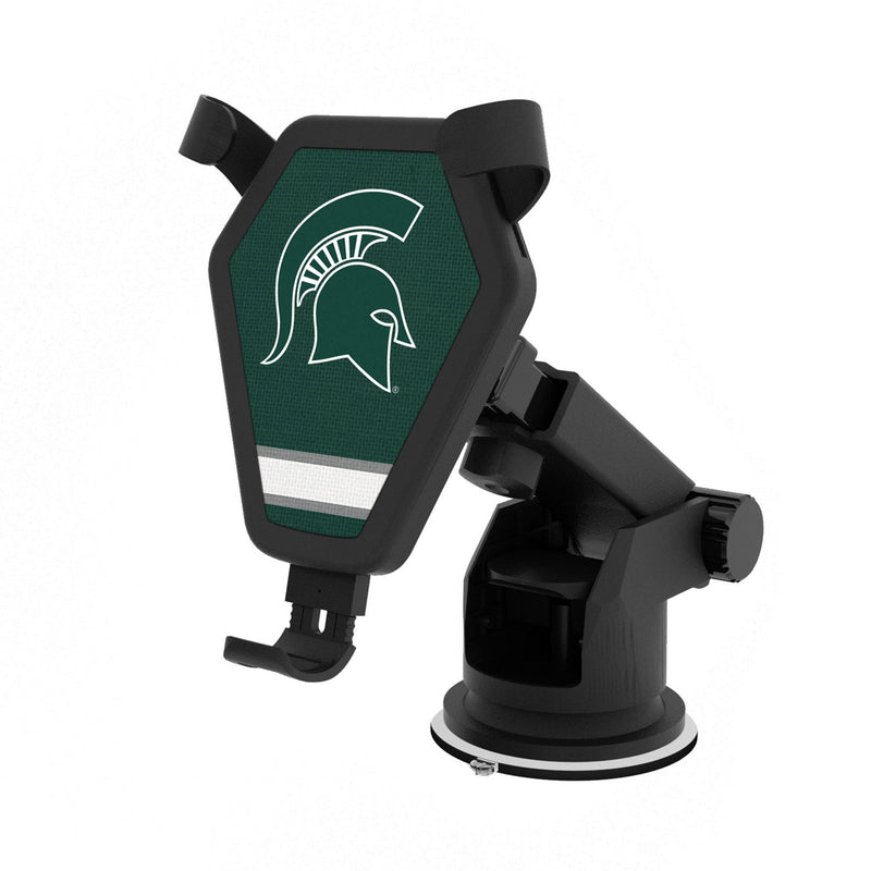 Michigan State University Spartans Stripe Wireless Car Charger