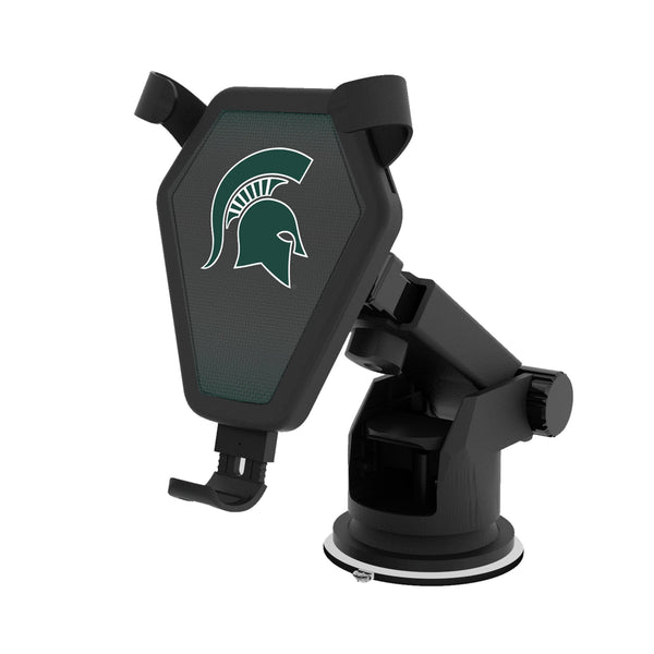 Michigan State University Spartans Linen Wireless Car Charger