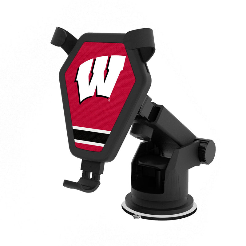 University of Wisconsin Badgers Stripe Wireless Car Charger