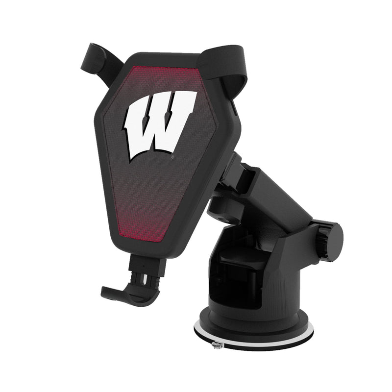 University of Wisconsin Badgers Linen Wireless Car Charger