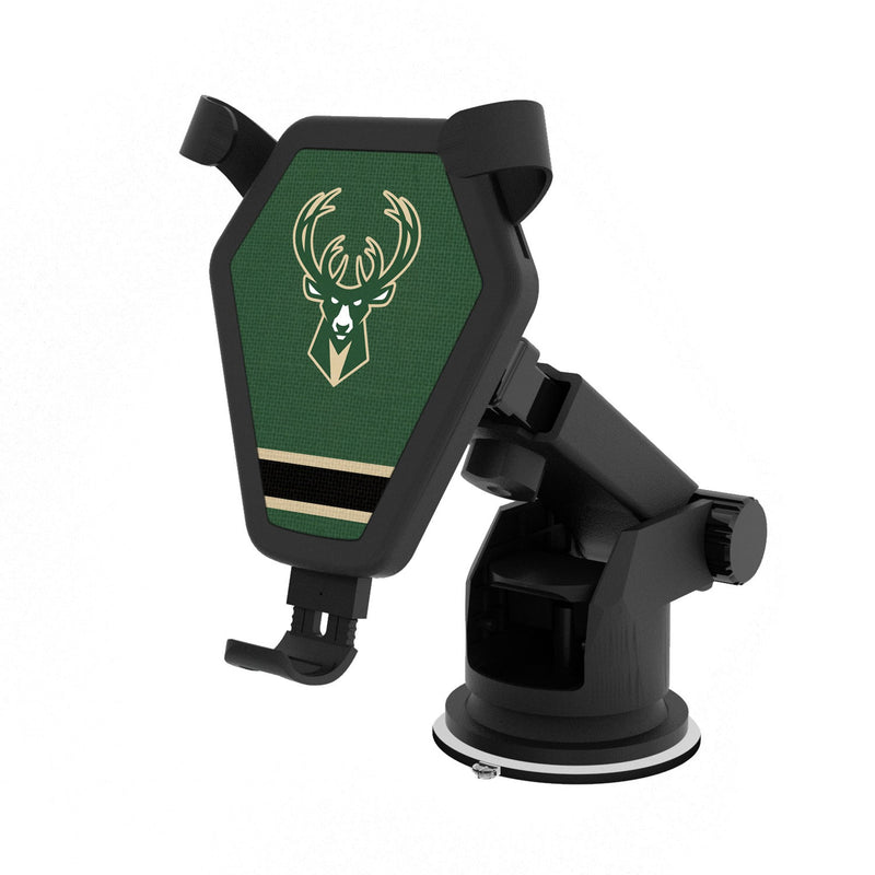 Milwaukee Bucks Stripe Wireless Car Charger