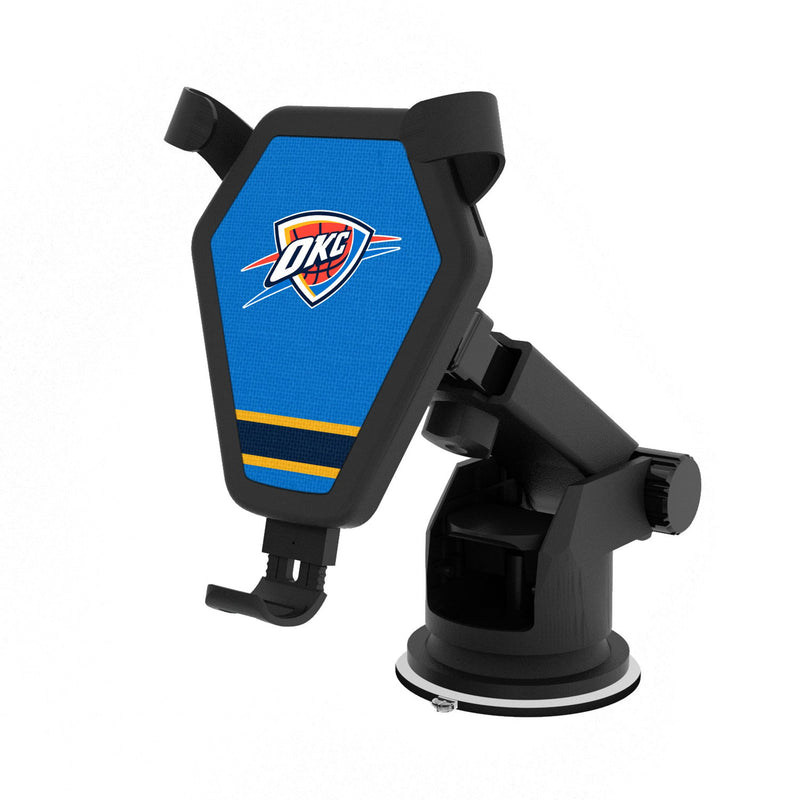 Oklahoma City Thunder Stripe Wireless Car Charger