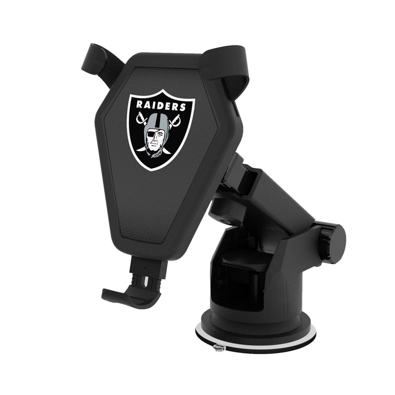 Las Vegas Raiders Linen Wireless Car Charger