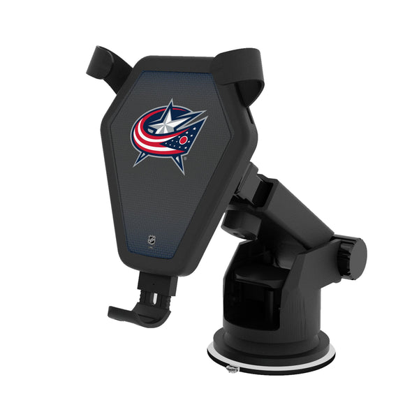 Columbus Blue Jackets Linen Wireless Car Charger