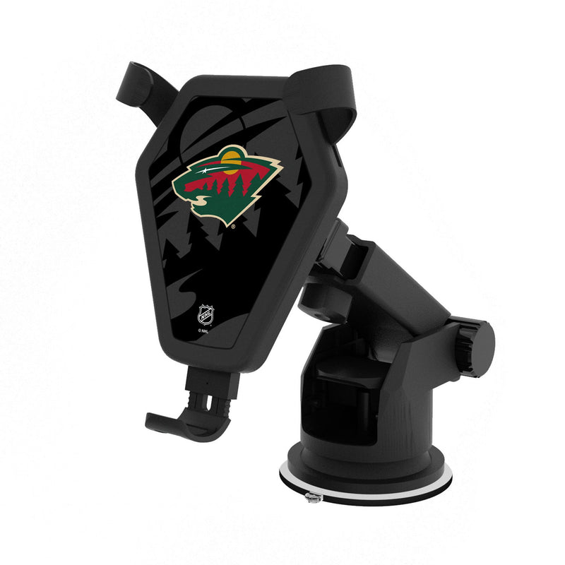 Minnesota Wild Monocolor Tilt Wireless Car Charger