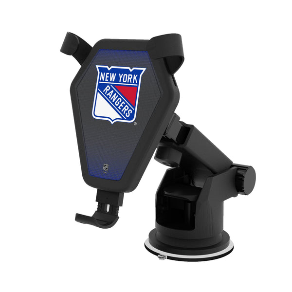 New York Rangers Linen Wireless Car Charger