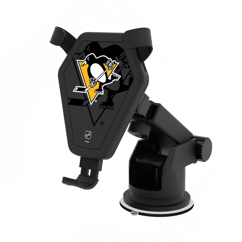 Pittsburgh Penguins Monocolor Tilt Wireless Car Charger