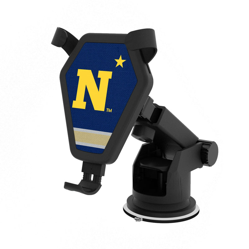 United State Naval Academy Midshipmen Stripe Wireless Car Charger