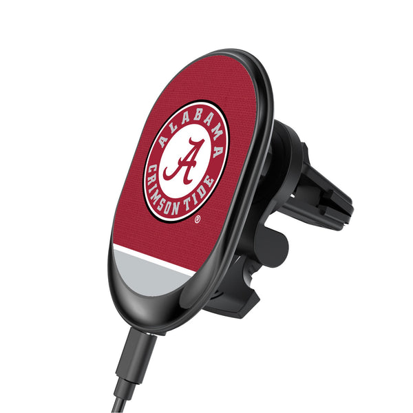 University of Alabama Crimson Tide Endzone Solid Wireless Mag Car Charger