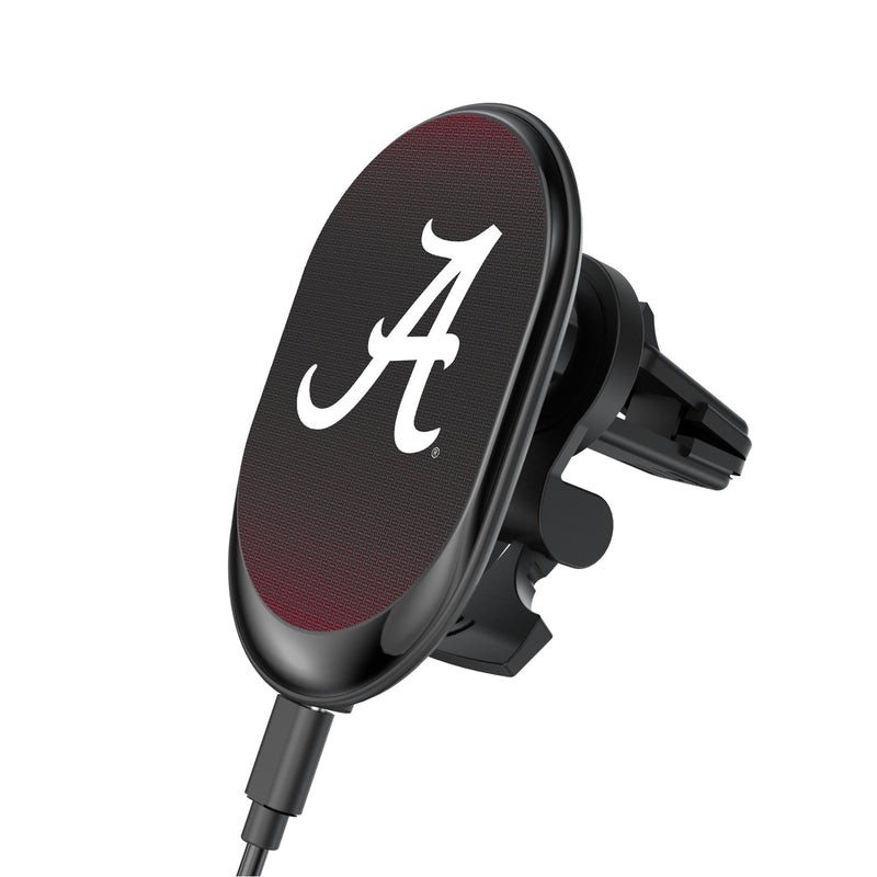 University of Alabama Crimson Tide Script A Linen Wireless Mag Car Charger