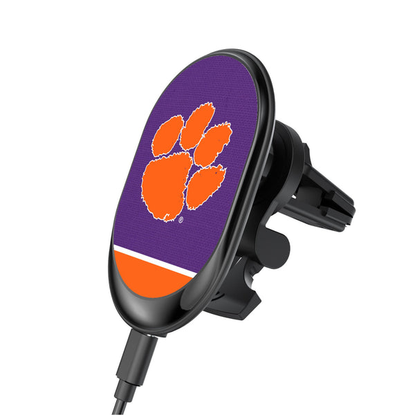 Clemson University Tigers Endzone Solid Wireless Mag Car Charger