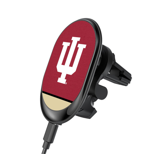 Indiana University Hoosiers Endzone Solid Wireless Mag Car Charger