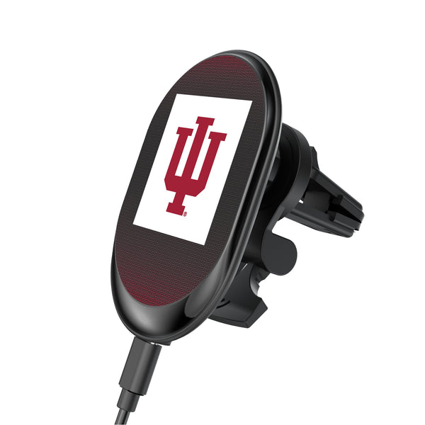 Indiana University Hoosiers Linen Wireless Mag Car Charger