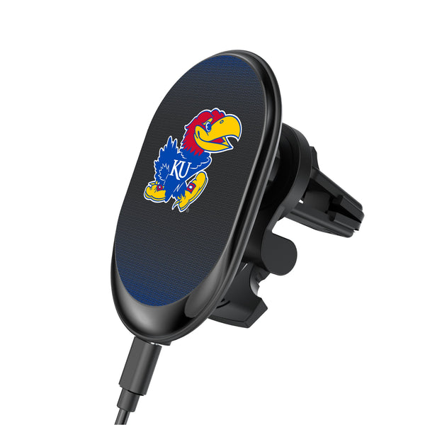 University of Kansas Jayhawks Linen Wireless Mag Car Charger