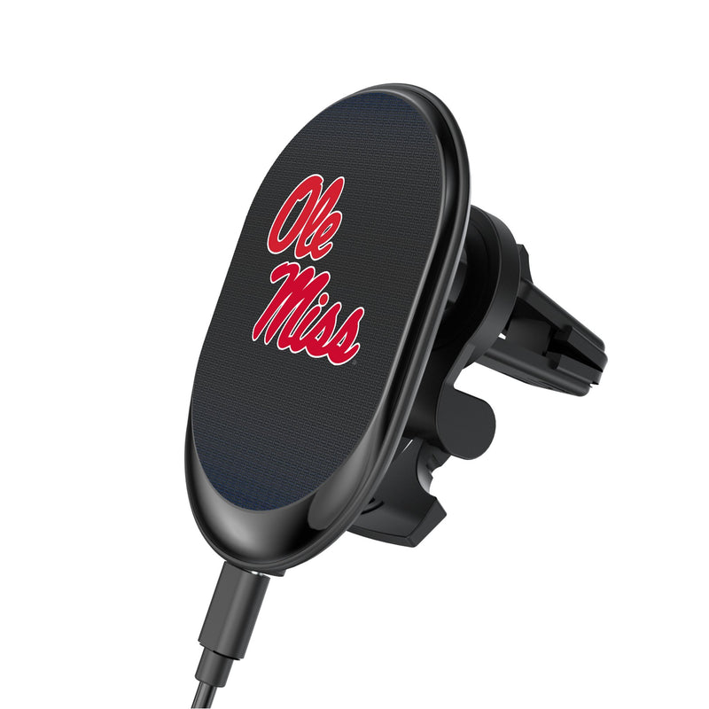 University of Mississippi Rebels Linen Wireless Mag Car Charger