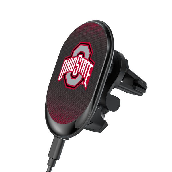 Ohio State University Buckeyes Linen Wireless Mag Car Charger