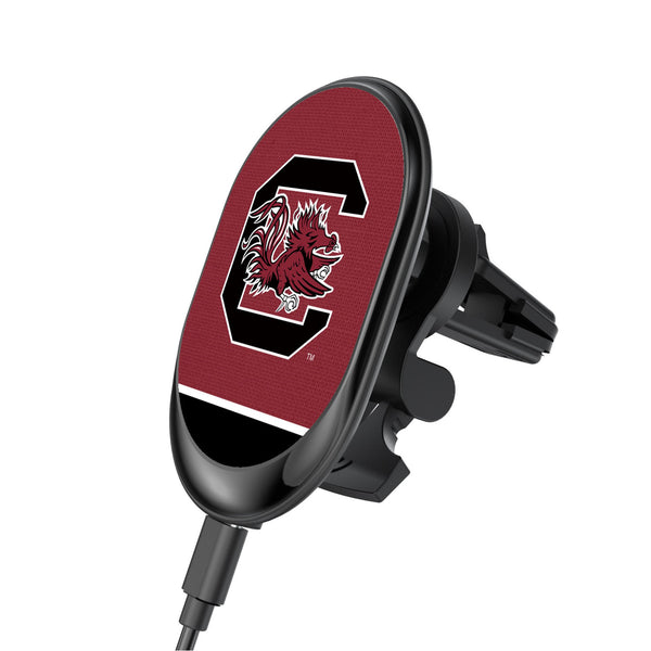 University of South Carolina Gamecocks Endzone Solid Wireless Mag Car Charger