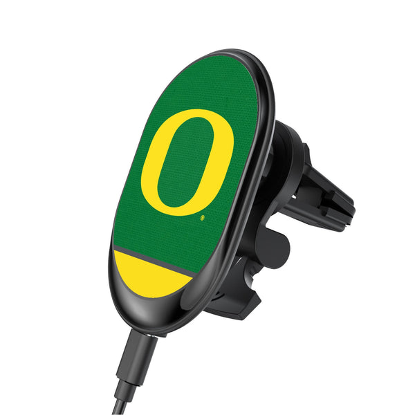 University of Oregon Ducks Endzone Solid Wireless Mag Car Charger