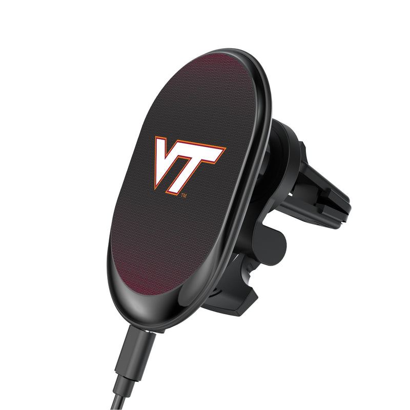 Virginia Tech Hokies Linen Wireless Mag Car Charger