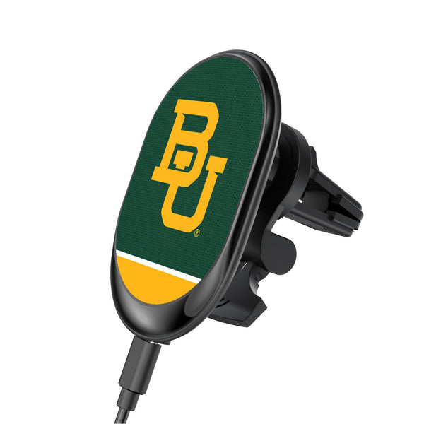 Baylor University Bears Endzone Solid Wireless Mag Car Charger