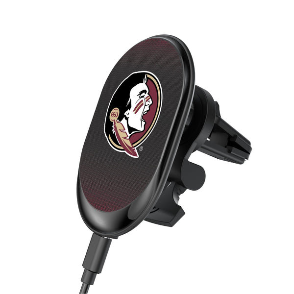 Florida State University Seminoles Linen Wireless Mag Car Charger