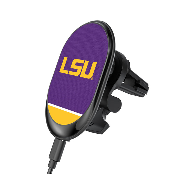 Louisiana State University Tigers Endzone Solid Wireless Mag Car Charger