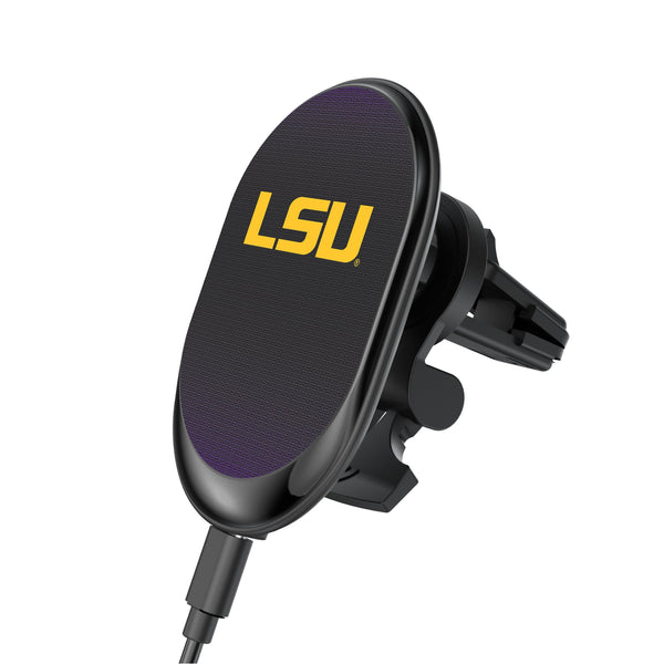 Louisiana State University Tigers Linen Wireless Mag Car Charger