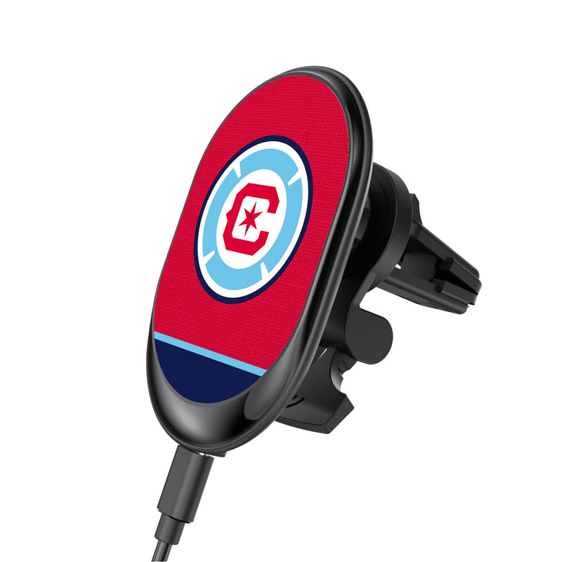 Chicago Fire  Endzone Solid Wireless Mag Car Charger