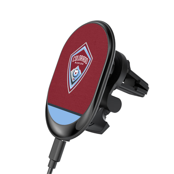 Colorado Rapids  Endzone Solid Wireless Mag Car Charger