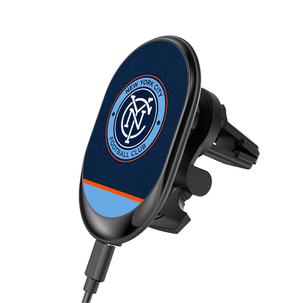 New York City FC  Endzone Solid Wireless Mag Car Charger