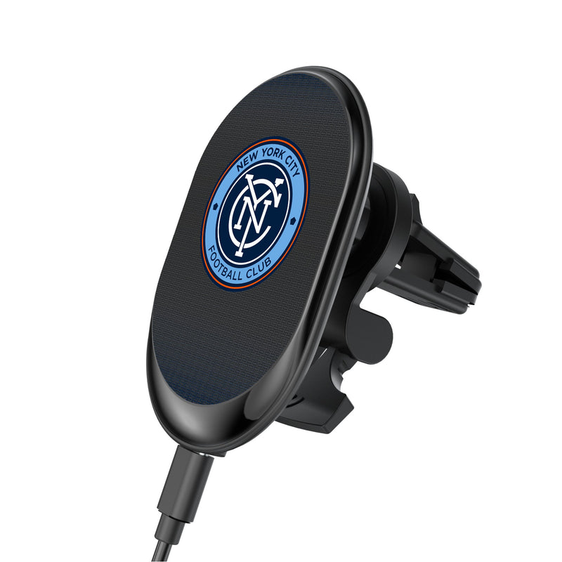 New York City FC  Linen Wireless Mag Car Charger