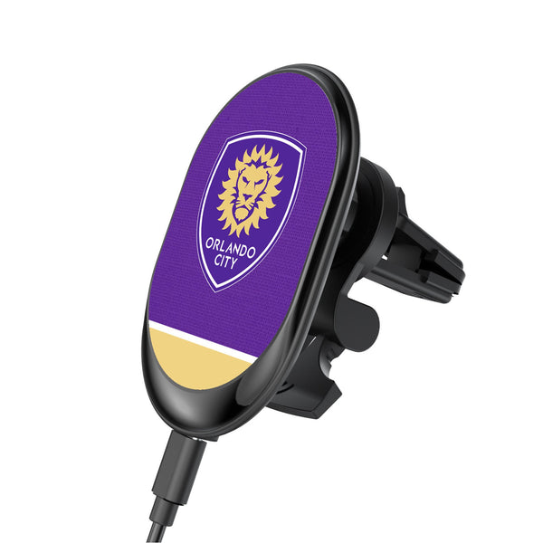 Orlando City Soccer Club  Endzone Solid Wireless Mag Car Charger