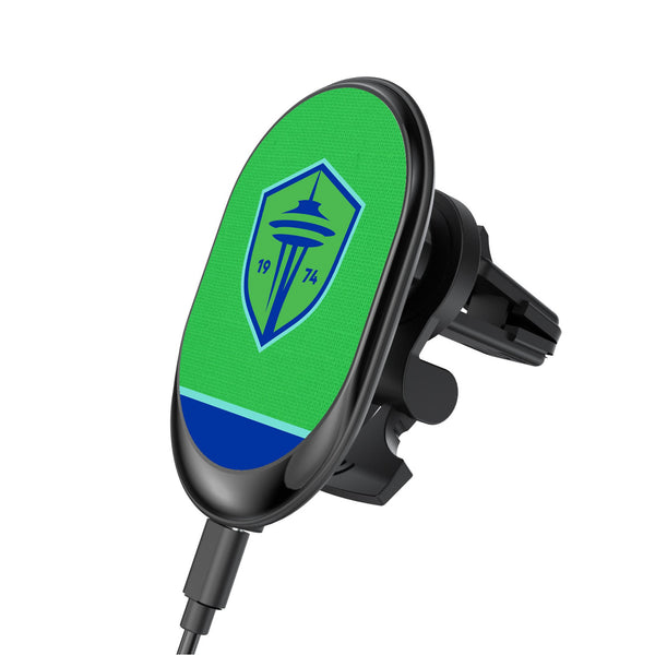 Seattle Sounders FC   Endzone Solid Wireless Mag Car Charger