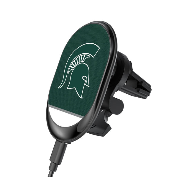 Michigan State University Spartans Endzone Solid Wireless Mag Car Charger