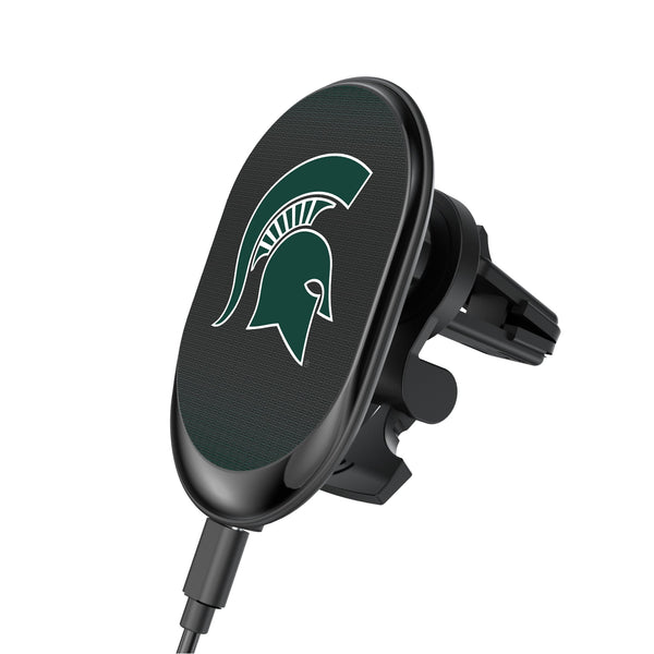 Michigan State University Spartans Linen Wireless Mag Car Charger