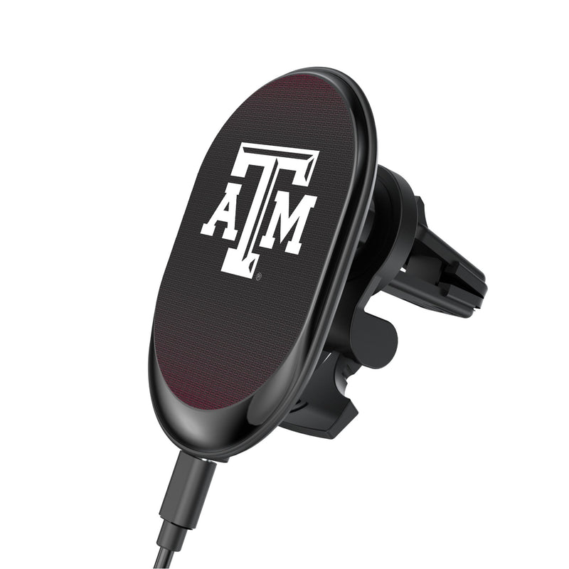 Texas A&M University Aggies Linen Wireless Mag Car Charger